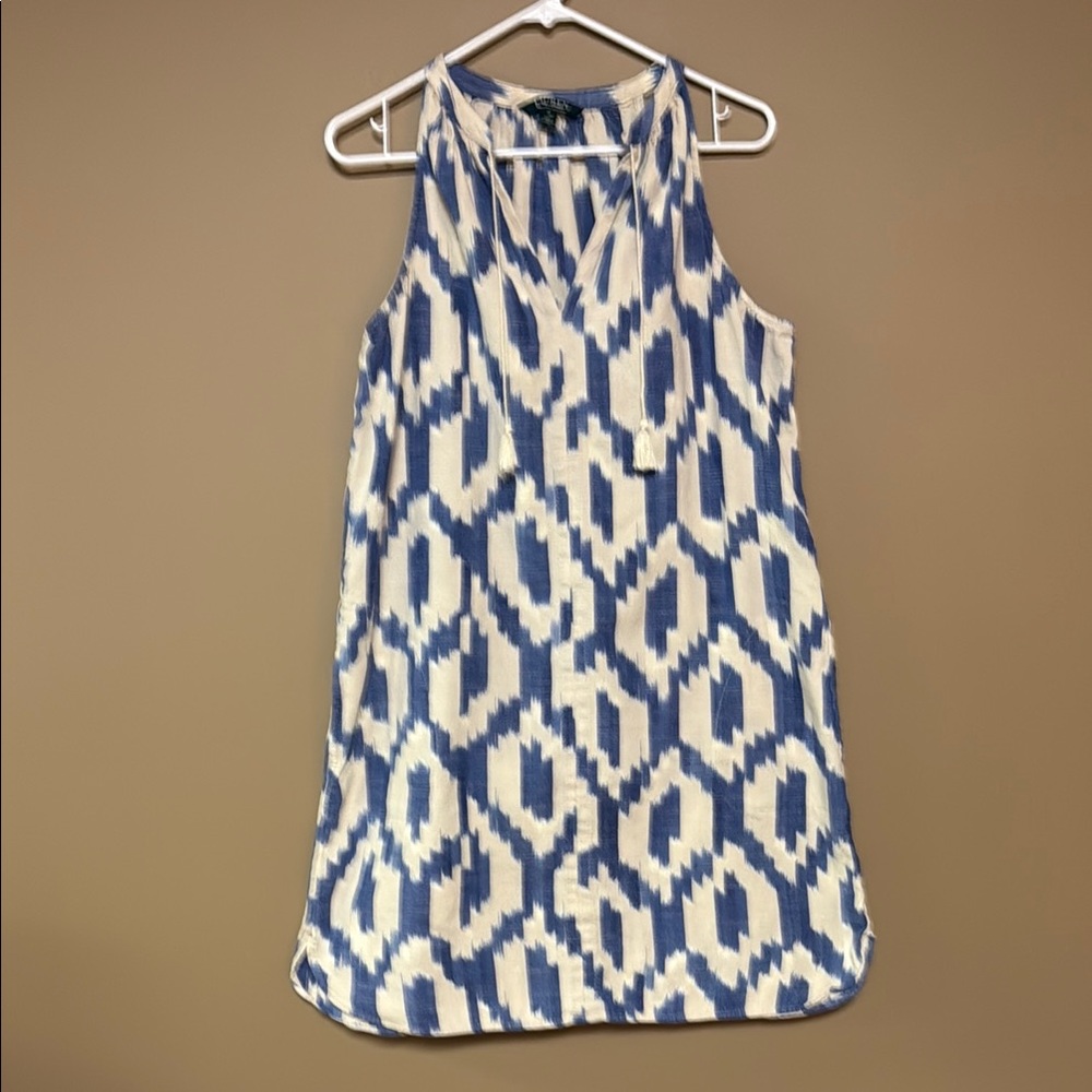 Lauren by Ralph Lauren casual dress with tassel  ties. Women’s 14. $25.